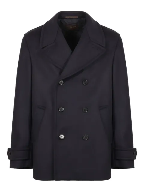 slowear double-breasted lapel coat Blue 63M407M4646