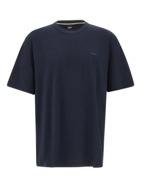 BOSS logo-print T-shirt Blue 50546404