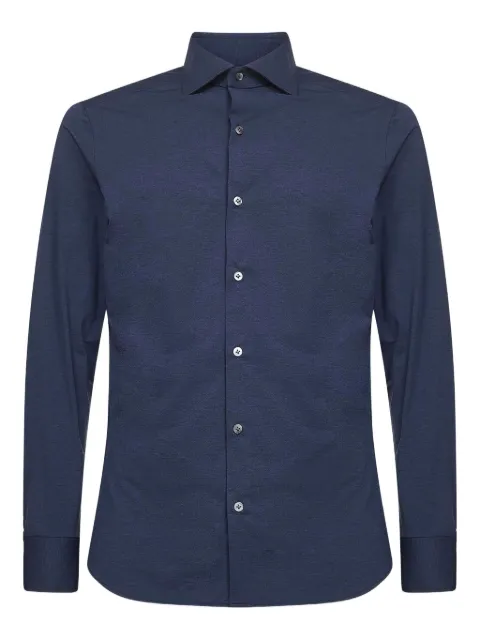 D4.0 buttoned long-sleeve shirt Blue 370GJEUE1