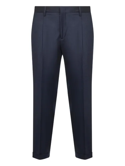D4.0 pleated turn-up trousers Blue TIBERIOSD440012300011