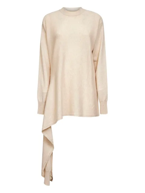 Uma Wang asymmetric sweater Neutrals UK7132UW102
