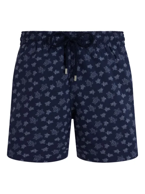 Vilebrequin drawstring turtle-print swim shorts Blue MPADL237