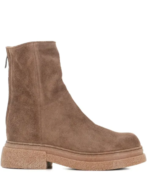 Alberto Fasciani GILL zip suede boots Brown GILL86035