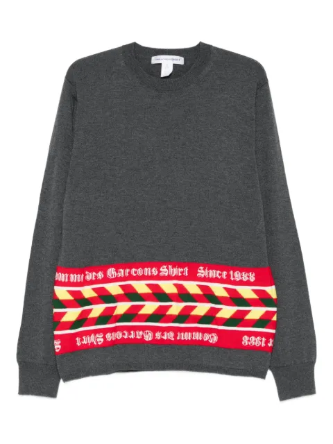 Comme Des Garçons Shirt wool-blend jumper Grey FPN002