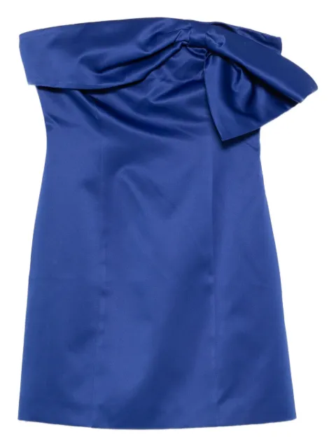 ROTATE BIRGER CHRISTENSEN bow-detail strapless dress Blue 1148181587