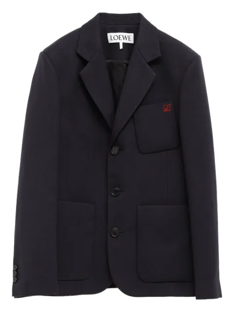 LOEWE logo-embroidered jacket Blue H526Y03WCW