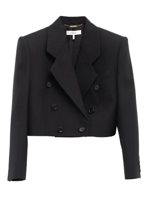 Chloé Spencer striped button blazer Black CH26SVE76065