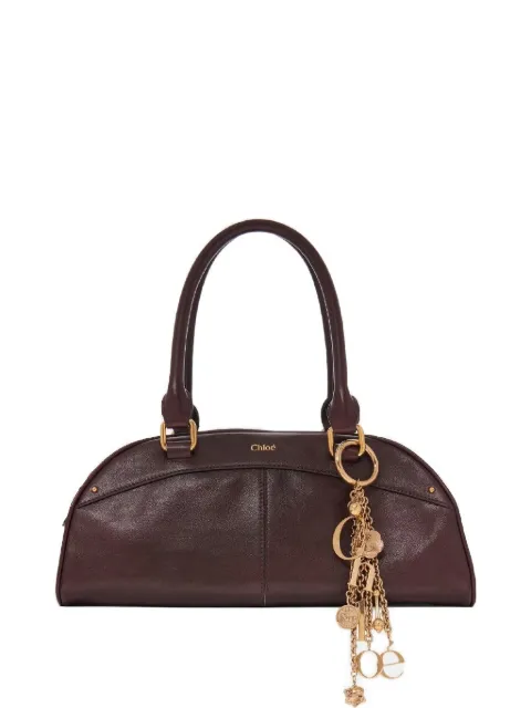 Chloé charm strap tote bag Brown CH26SS955Q86