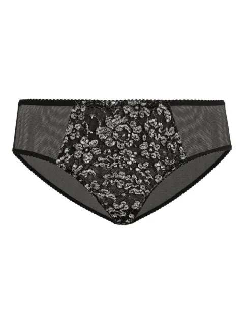 Dolce & Gabbana tulle lace briefs Black O2F63TON0BJ