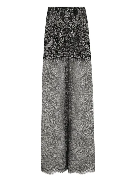 Dolce & Gabbana lamé lace trousers Black FTC1YTILMCF