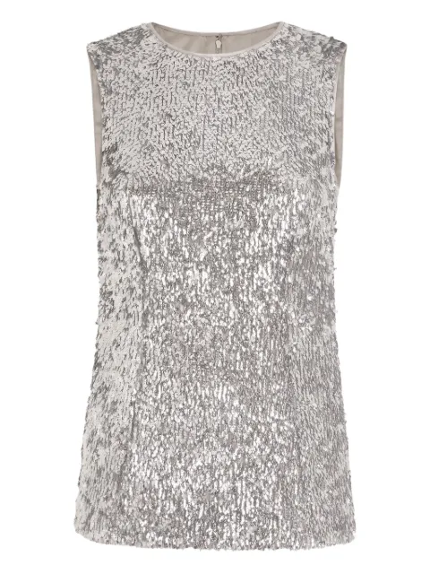 Dolce & Gabbana sequin top Silver F7AL1TFLSMC