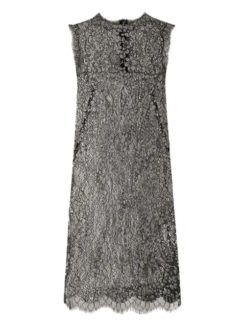 Dolce & Gabbana lamé lace mini dress Black F6ATYTILMCF