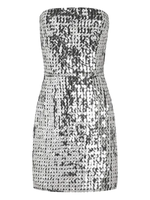 Dolce & Gabbana sequin mini dress Silver F60ELTFLSL3