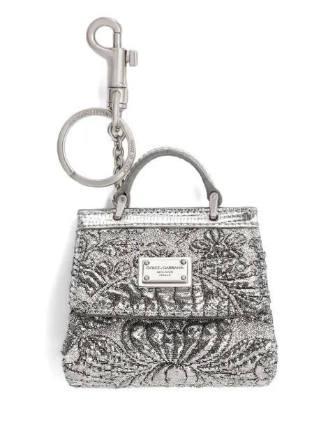Dolce & Gabbana brocade airpods case Silver BI3260AR817