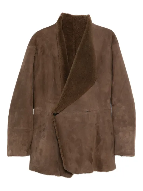 ARMARIUM Keira shawl-collar jacket Brown ARMTMJ024SH03026