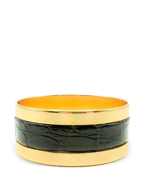 Grosse Vintage 1973 gold & leather bangle Gold JGJLEATHCUFF