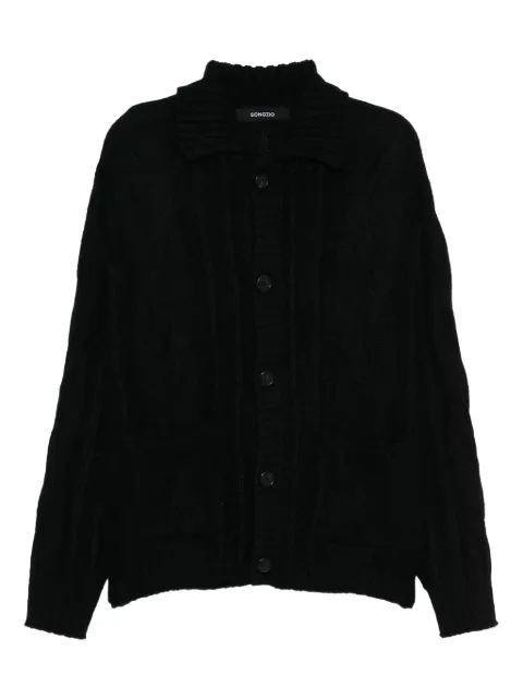 SONGZIO long-sleeved cardigan Black MH5KT710BK
