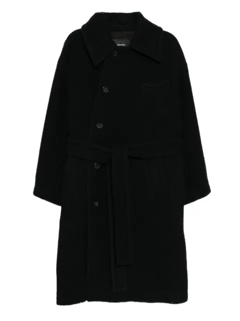 SONGZIO double-breasted coat Black MH6CT715BK