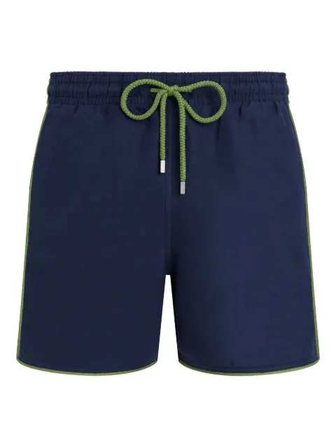 Vilebrequin drawstring piped-trim swim shorts Blue RCACL400