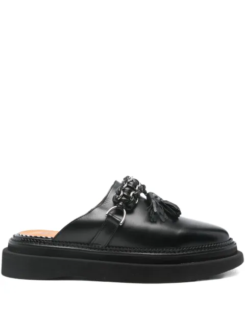 Toga Virilis Pulla leather mules Black FTVRM1423090A9