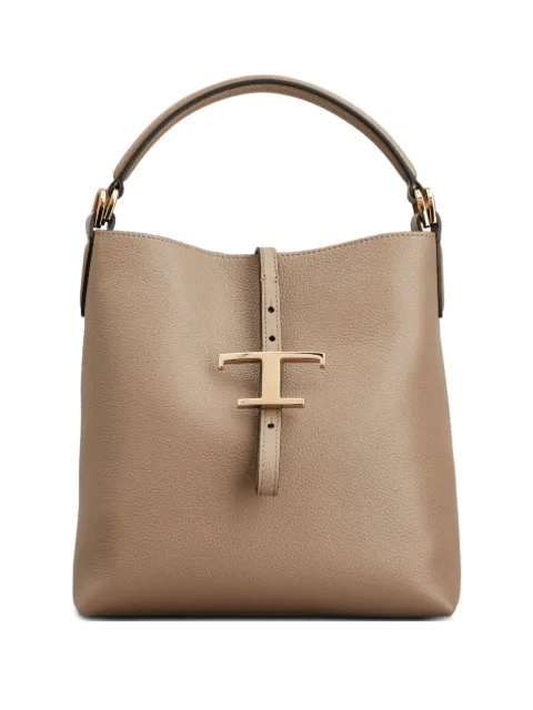 Tod's mini T Timeless bucket bag Brown XBWTSEK0100XSO