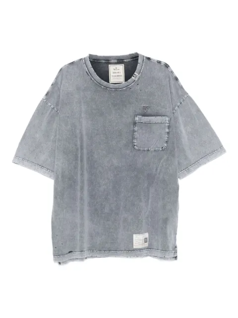 Maison MIHARA YASUHIRO chest-pocket bleached T-shirt Grey A15TS632