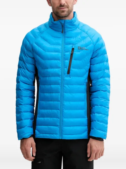 JACK WOLFSKIN quilted zip-up performance jacket Blue 1206862