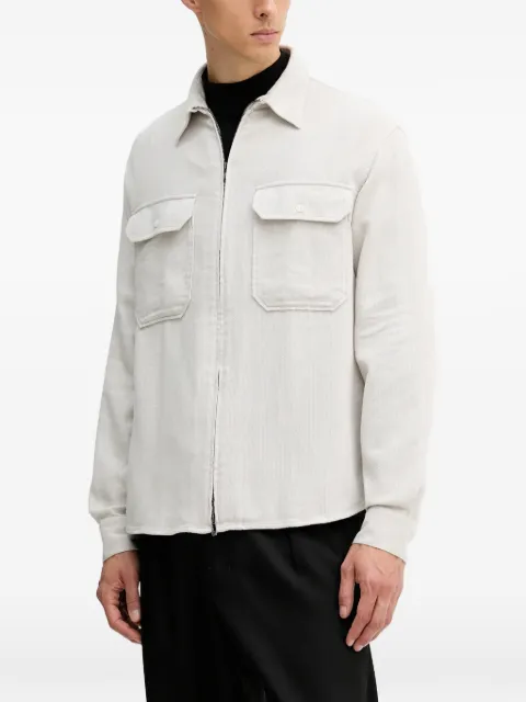 Armani Exchange flap-pocket zip shirt Neutrals XM001140AF16611