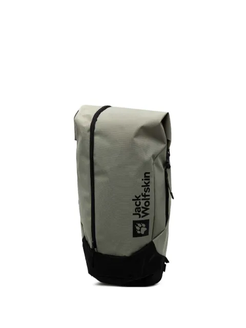 JACK WOLFSKIN zip-fastening logo-print backpack Grey A62108
