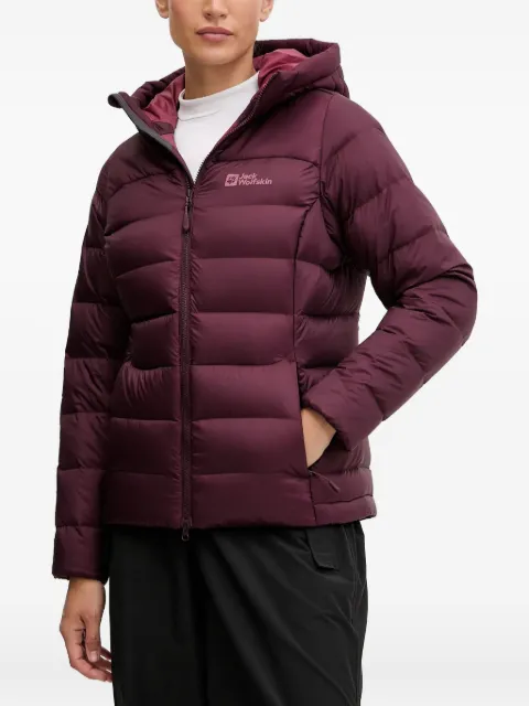 JACK WOLFSKIN Nebelhorn Down hooded quilted performance jacket Purple A61829