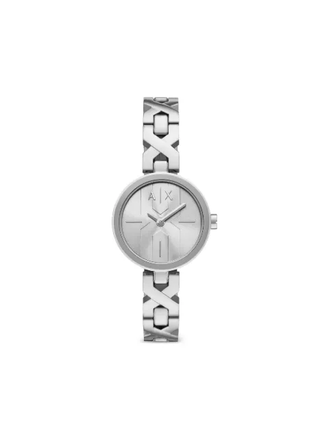 Armani Exchange round-shape 46mm watch Silver AX5830
