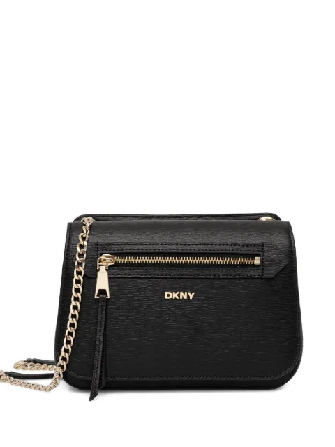 DKNY Bryant zip chain cross body bag Black R5333M02
