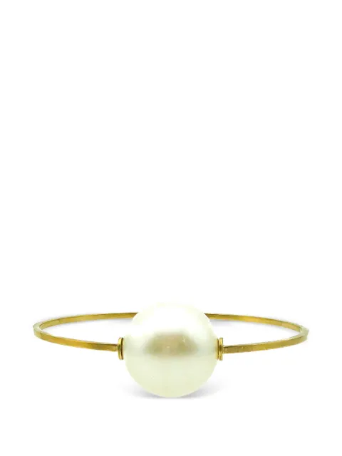CHANEL Pre-Owned 2013 oversized-pearl bangle Gold CHORBITBLT