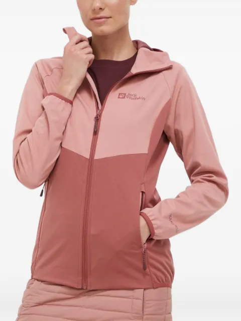 JACK WOLFSKIN hooded colour-block jacket Pink 1306862