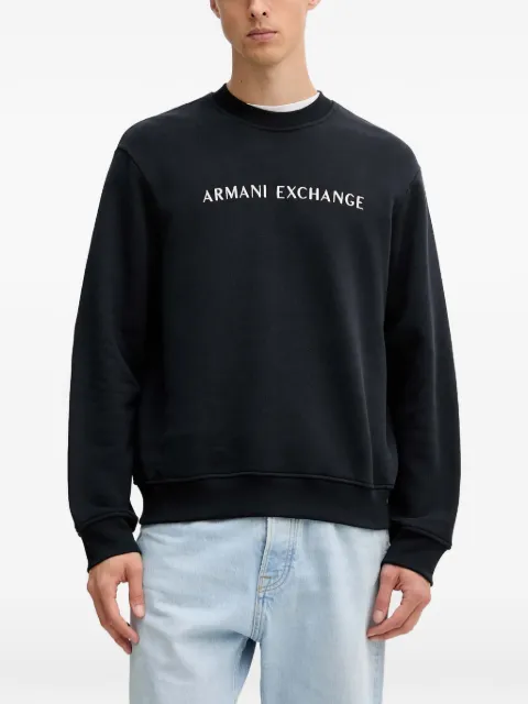 Armani Exchange long-sleeve logo-detail sweatshirt Blue XM001418AF16434