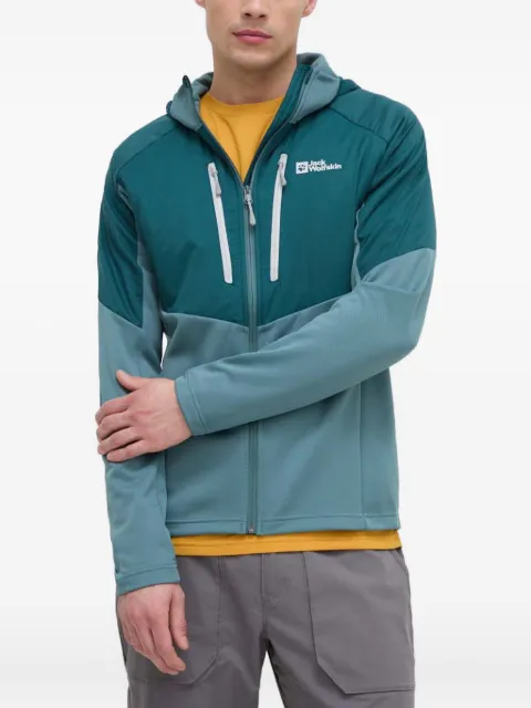 JACK WOLFSKIN hooded zip-fastening performance jacket Blue 1711291