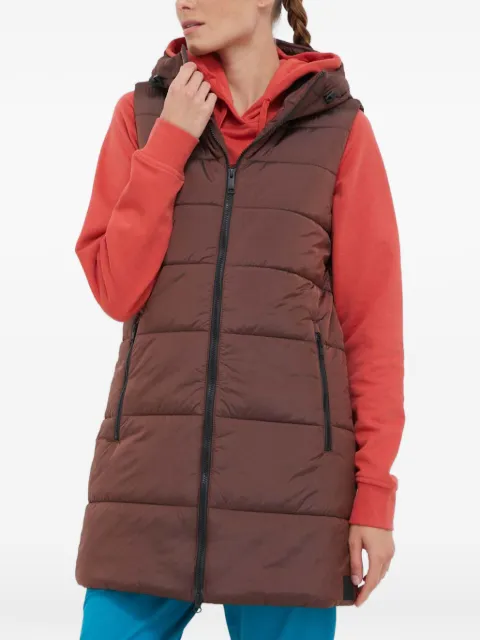 JACK WOLFSKIN hooded padded coat Brown 1206991