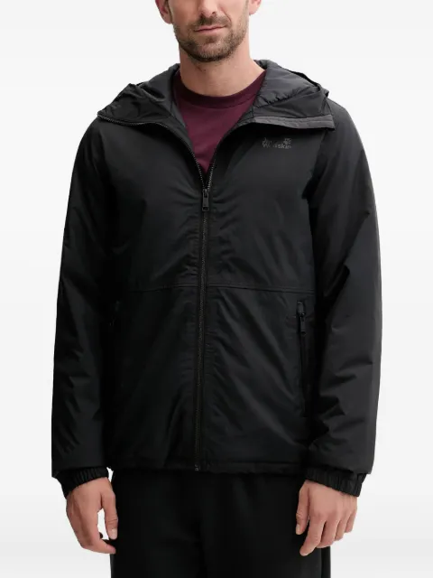 JACK WOLFSKIN hooded zip-up jacket Black A65048