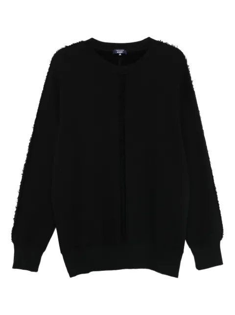 Comme des Garçons Homme frayed-edge sweatshirt Black HPT014