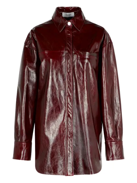 Sportmax nappa leather BOREL shirt Red 2522446022600