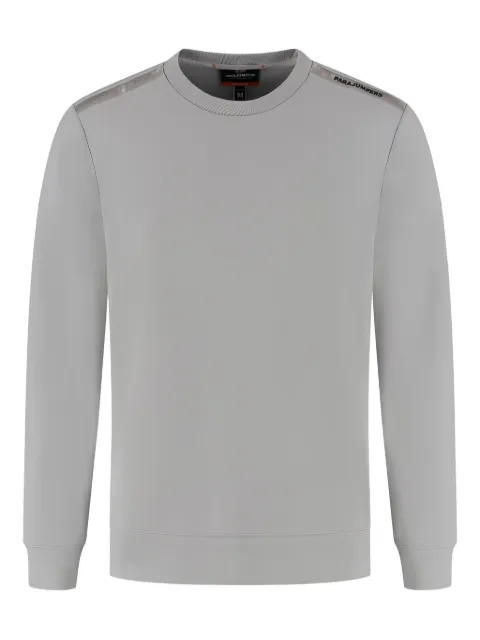 Parajumpers logo-tape crew-neck sweatshirt Grey 25WMPMFLPV020110