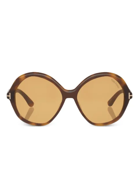 TOM FORD Eyewear Annabelle round sunglasses Brown TR0021894400Y1