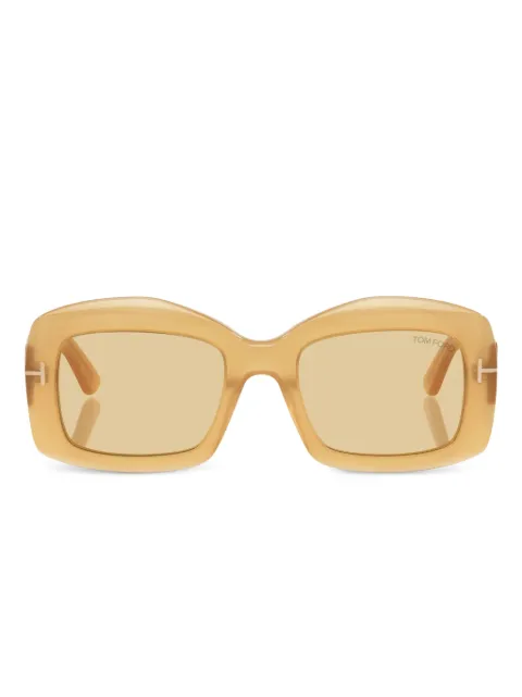 TOM FORD Eyewear Venetia metal detail sunglasses Yellow TR0019925000D1