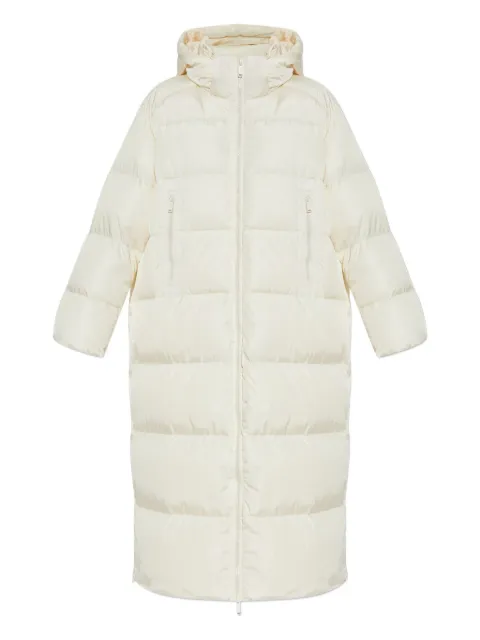 Add zip-fastening padded coat Neutrals 12AWH003