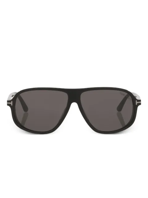 TOM FORD Eyewear Lelio metal detail pilot sunglasses Black TR0019831330L1
