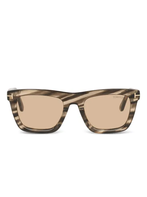 TOM FORD Eyewear square metal sunglasses Green TR0019824402D1