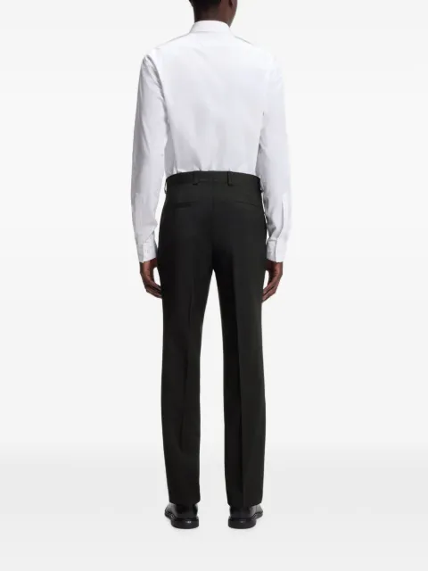 HUGO pressed-crease belt-loop trousers Black 50540150