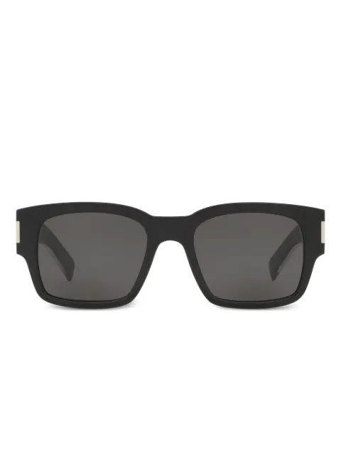 Saint Laurent Eyewear rectangle logo sunglasses Black YS0005081100A1