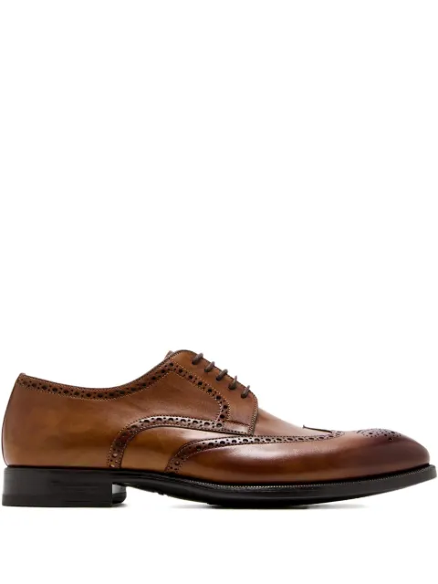 Magnanni perforated-embellishment derby shoes Brown 26266