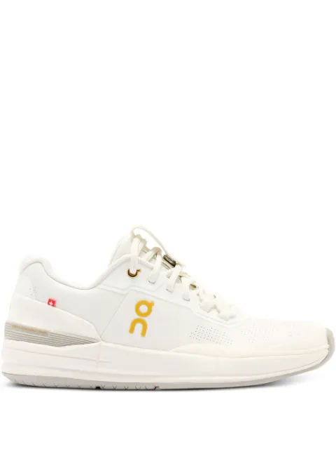 On Perforated Leather Trainers White 3MF30873598